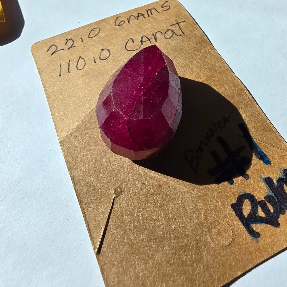 very large display bulk cut ruby